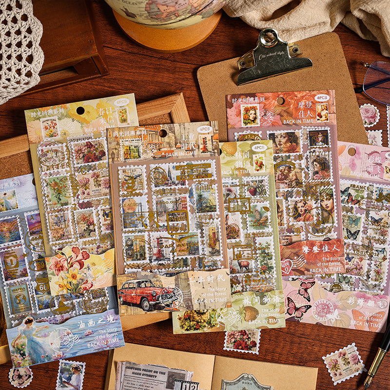 Vintage Foil Stamp Sticker