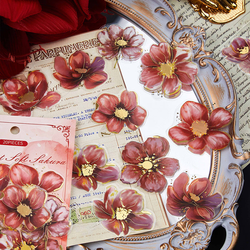 Floral Poetry Series PET Sticker