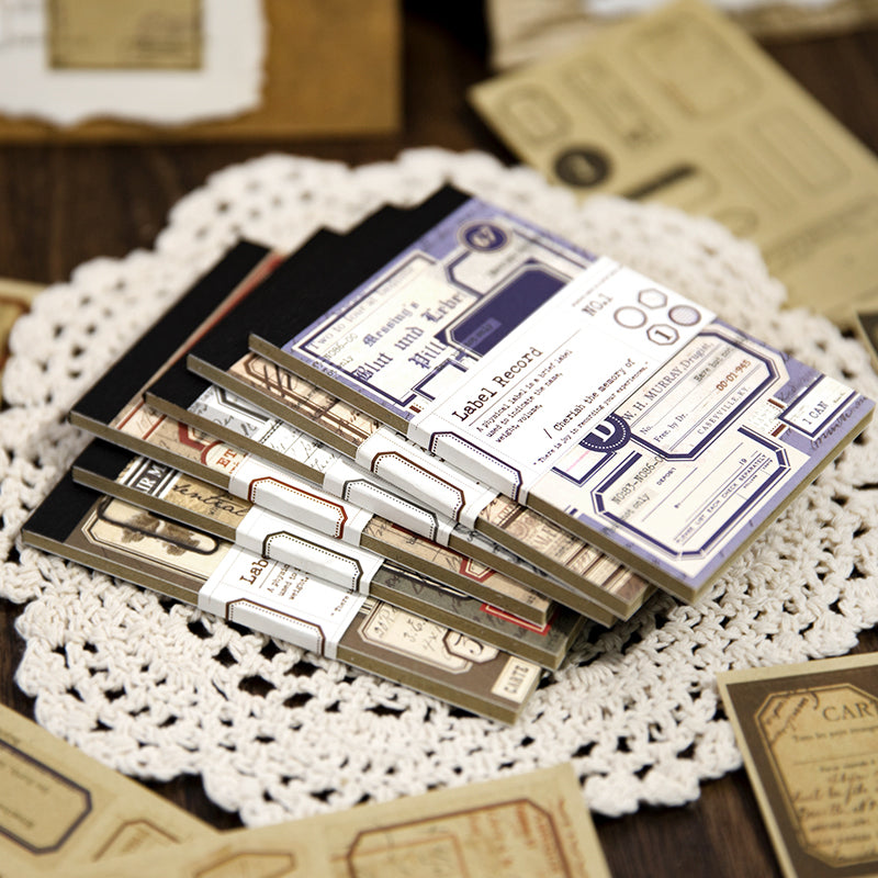 Label record memo Pad Sticker Book