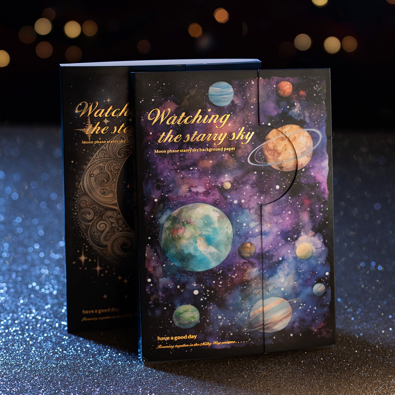 Watching The Starry Sky Journal Scrapbooking Paper For Paper Crafts