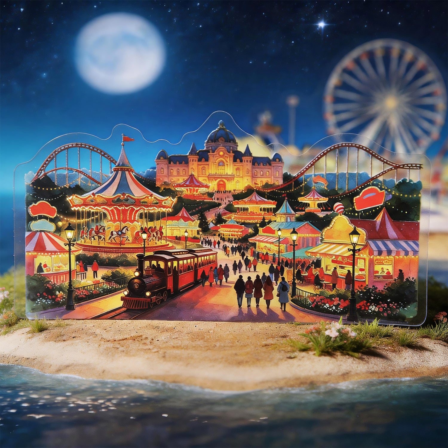 Light Up The Long Night Sticker For Scrapbooking and Journaling | MOOBOOM