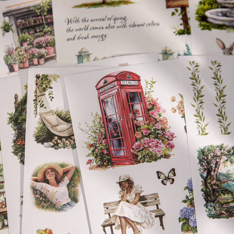 Spring Heartbeat Die-cut Sticker Book