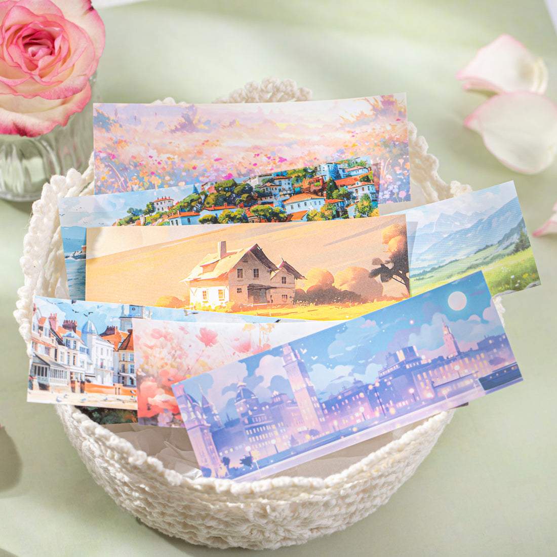 Beautiful Scenery in Memory Sticker Book