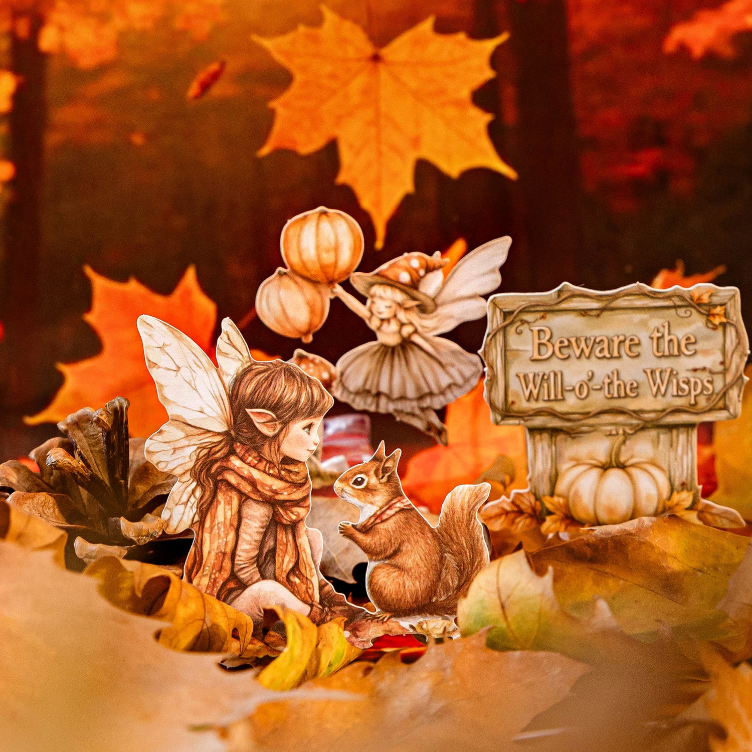 Autumn Notes Series PET Sticker