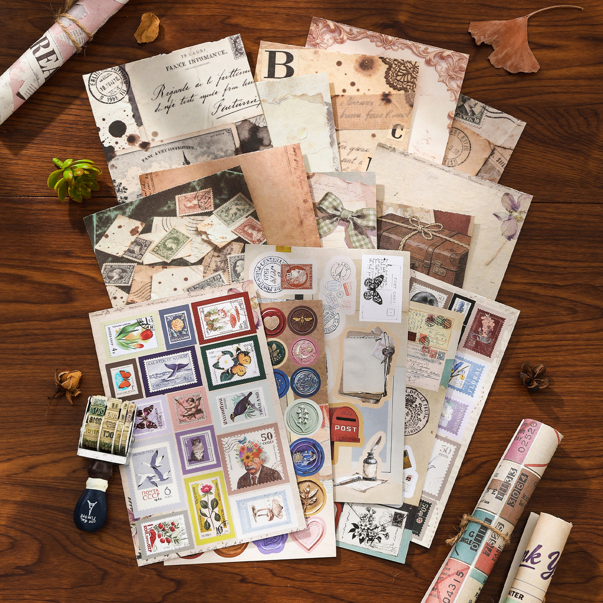 Time Capsule Scrapbooking Paper