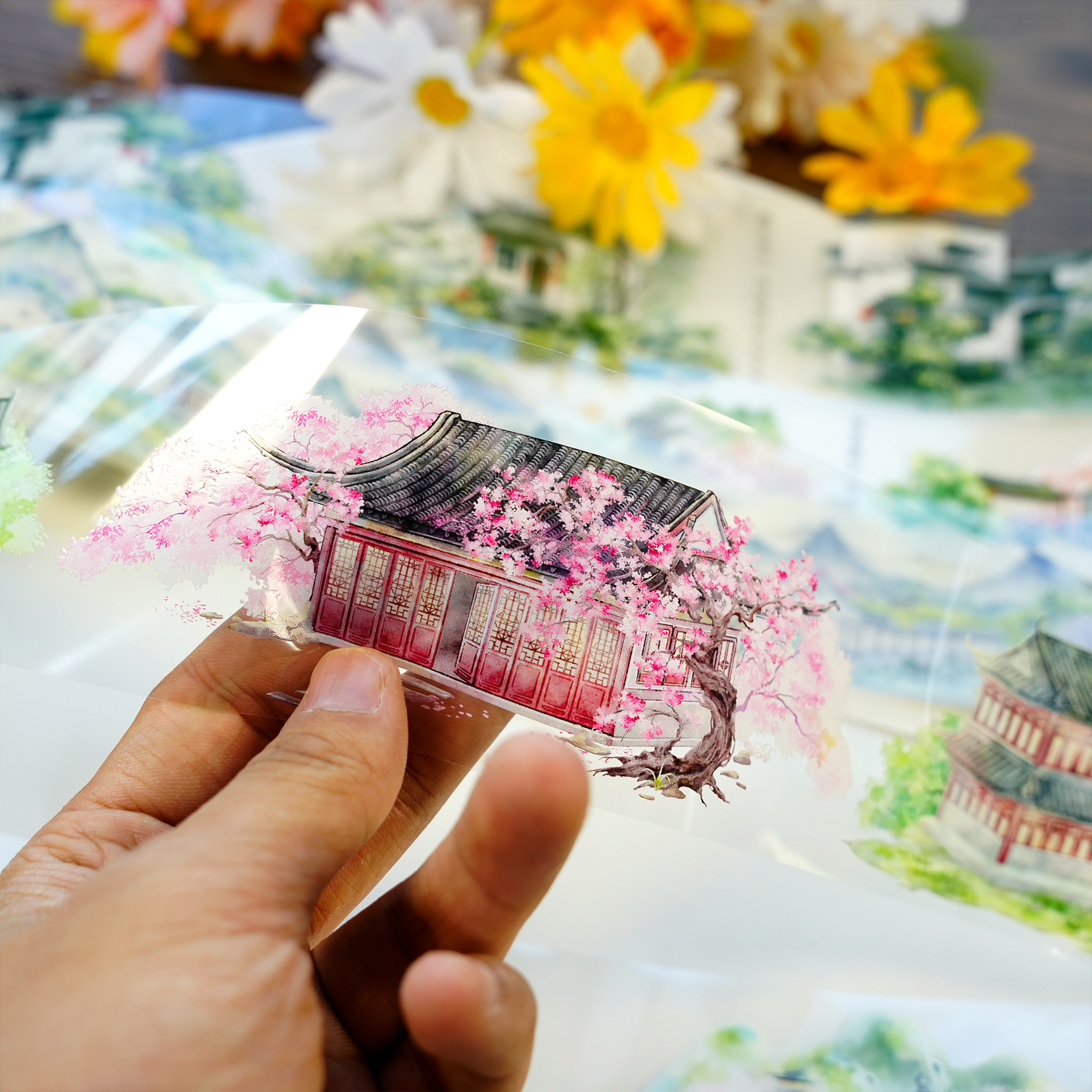 【ZERO】Ancient Chinese Figures & Construction Tape(42 Styles)(Whole Roll Tape)