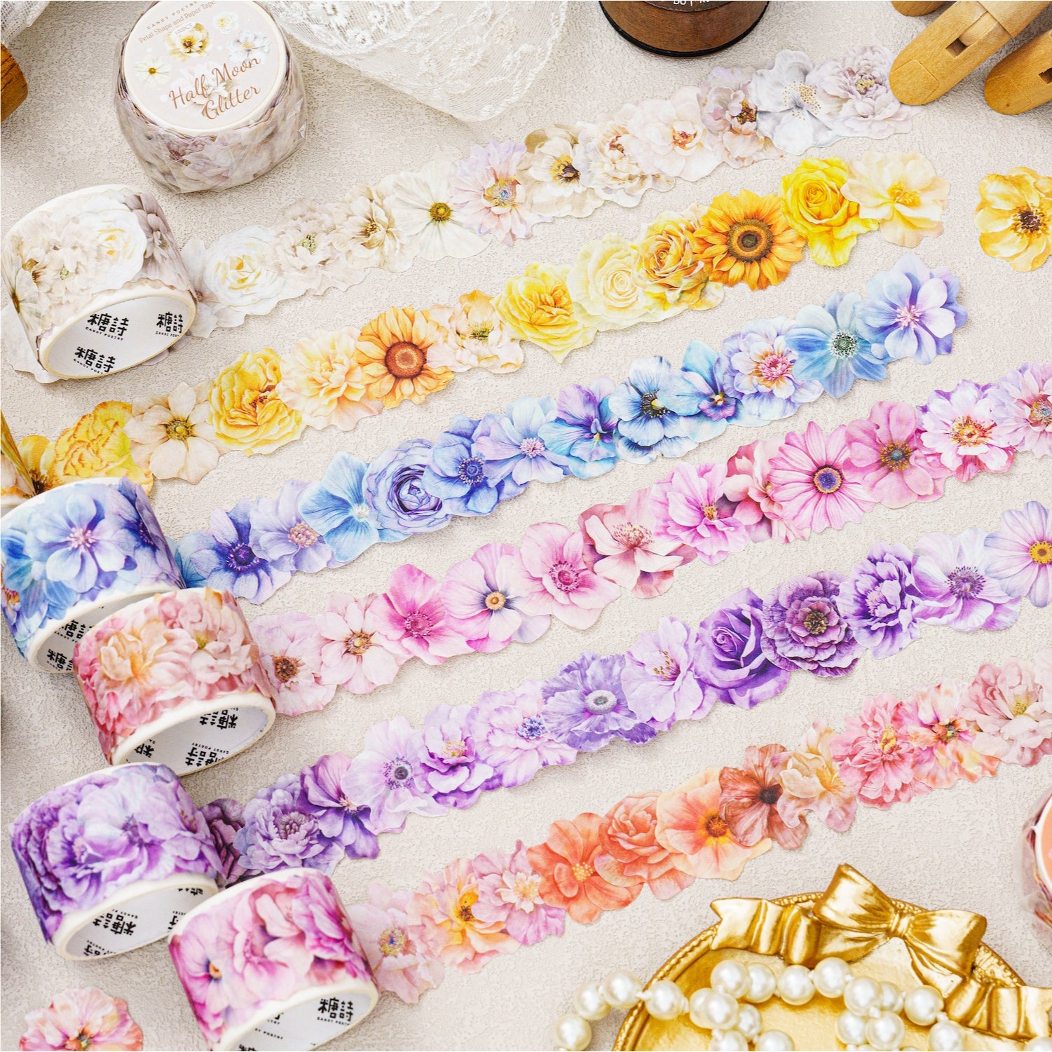 Flower Letter Washi Tape