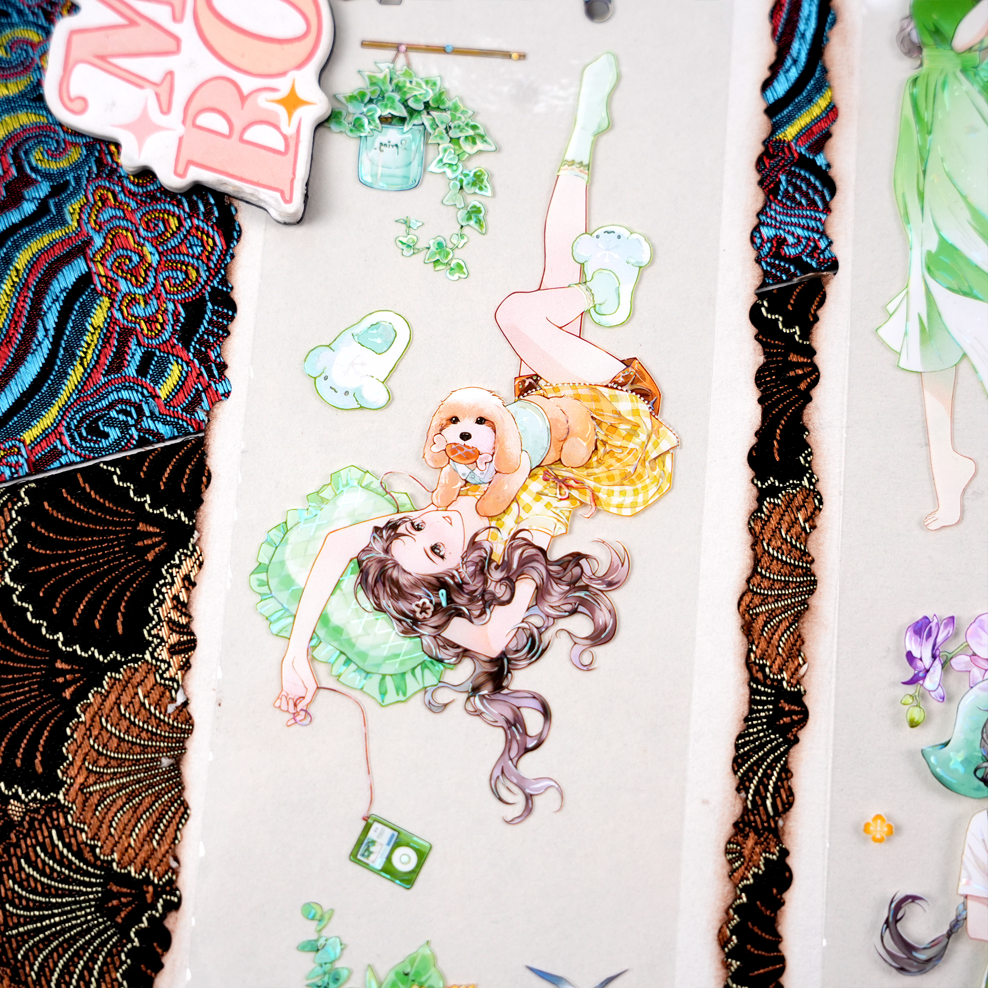 【OKTM】 Girl with a Lime Flavor Character PET Tape