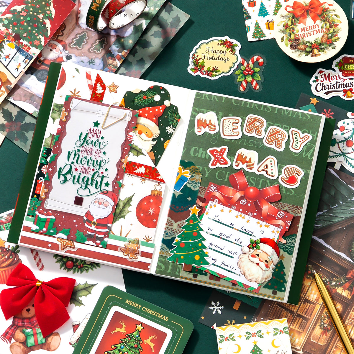 Christmas Carol Scrapbooking Supplies Box