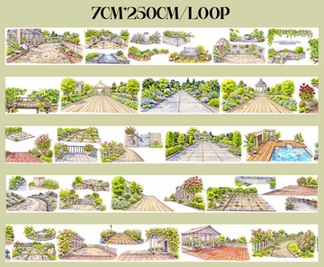 【SZCX】Spring View Trail Landscape PET Tape