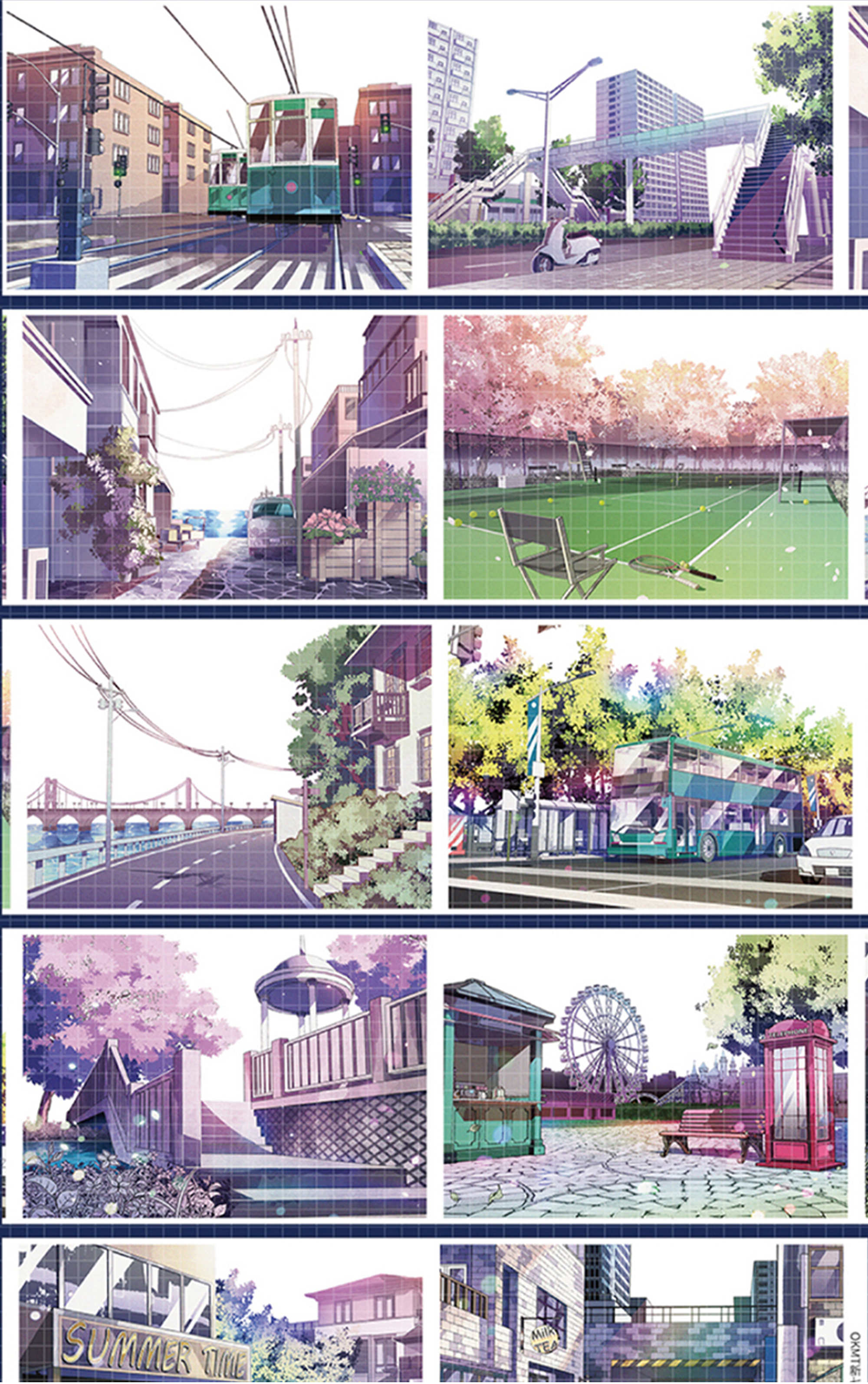 【OKTM】City Street Landscaping Tape