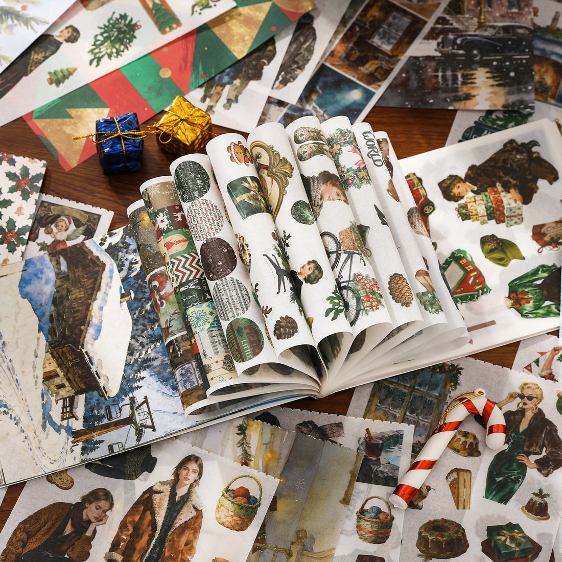 Winter Wishes Sticker Book for Journaling | MOOBOOM