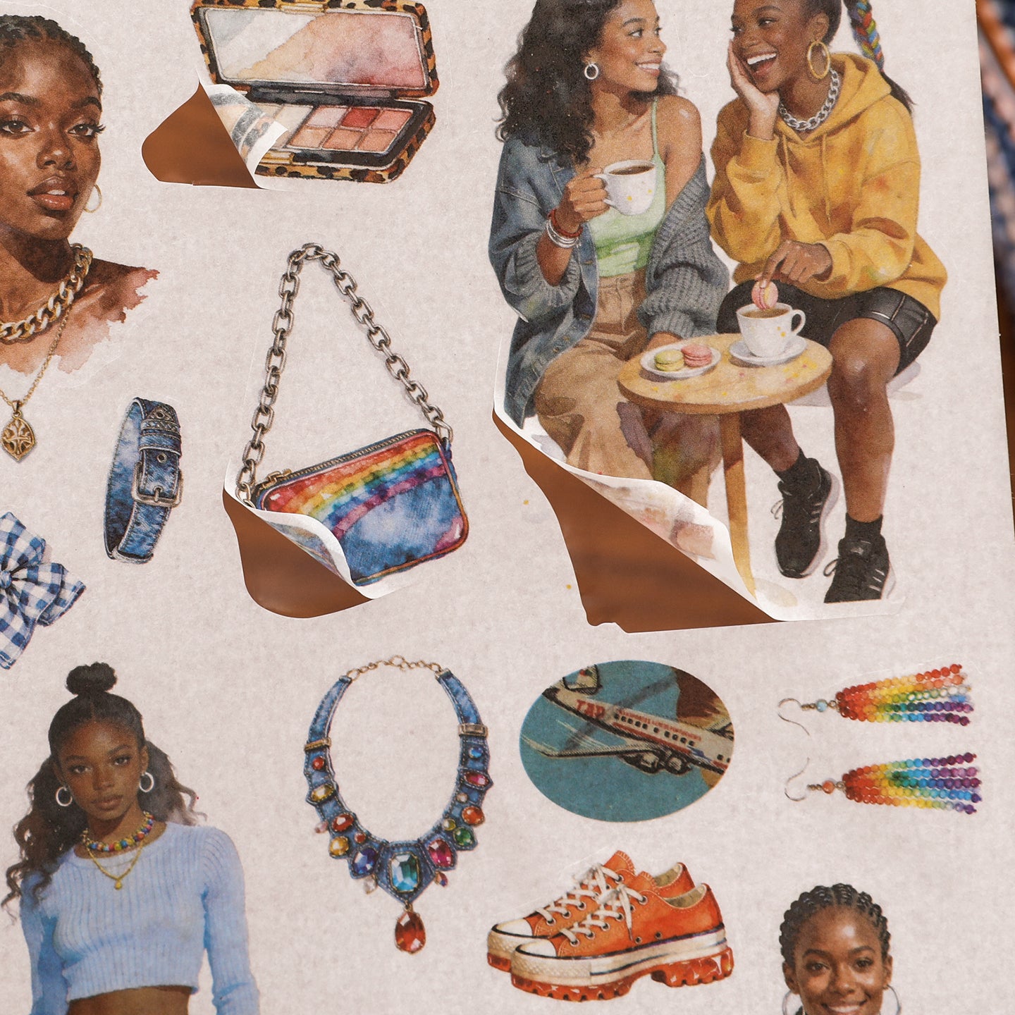 Black Girl Sticker Book
