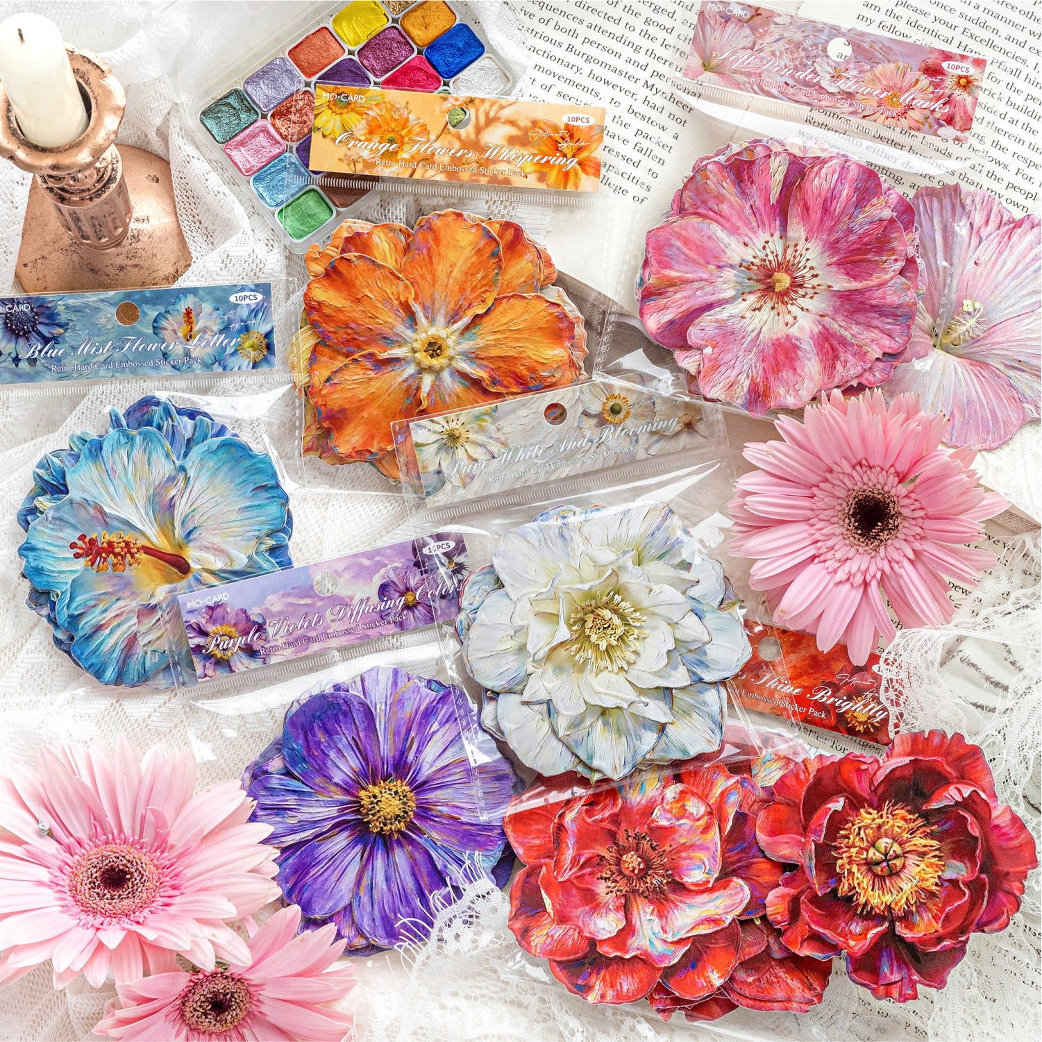 Monet's Garden Series Flower Sticker
