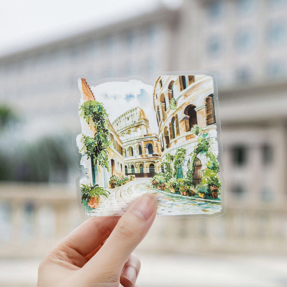 Romantic Travel Diary Sticker