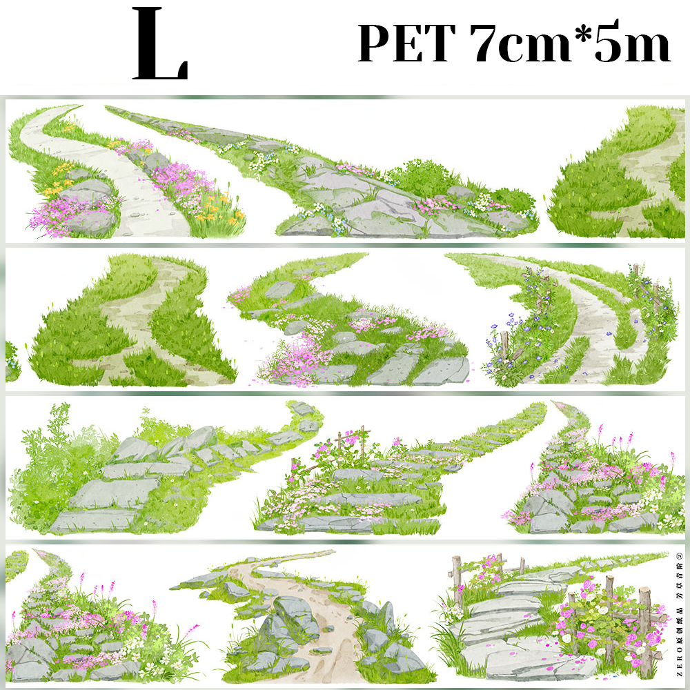 【ZERO】Roads/Walls/Floor/Steps Landscaping Tape (67 Styles) (Whole Roll Tape)