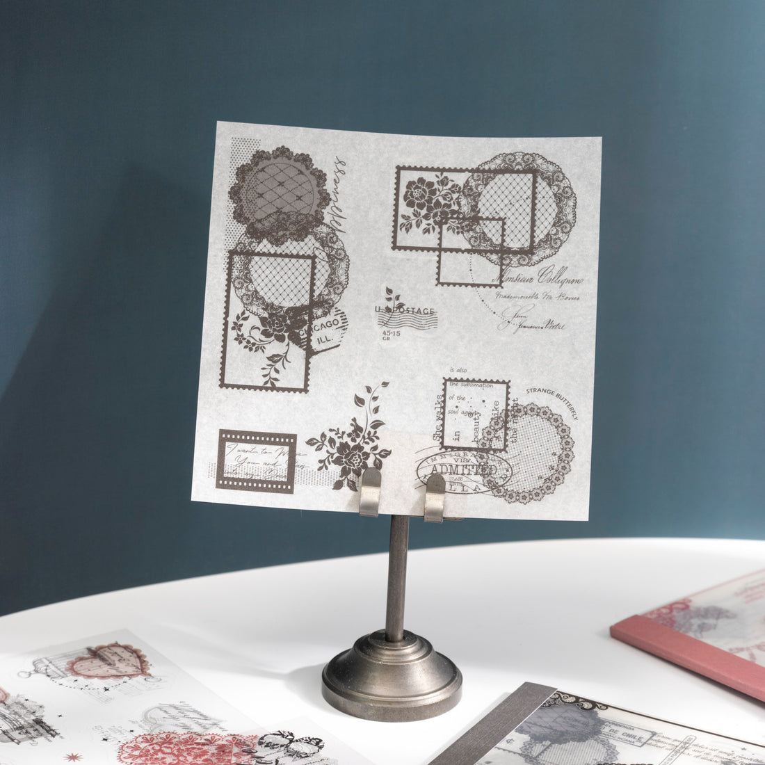 Lace theme Pre-cut Washi&PET Sticker Book