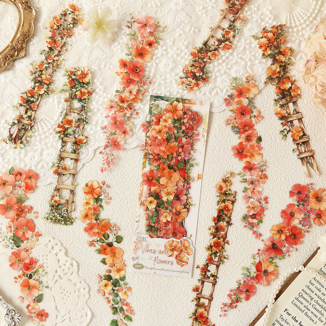 Flower Vine PET Sticker