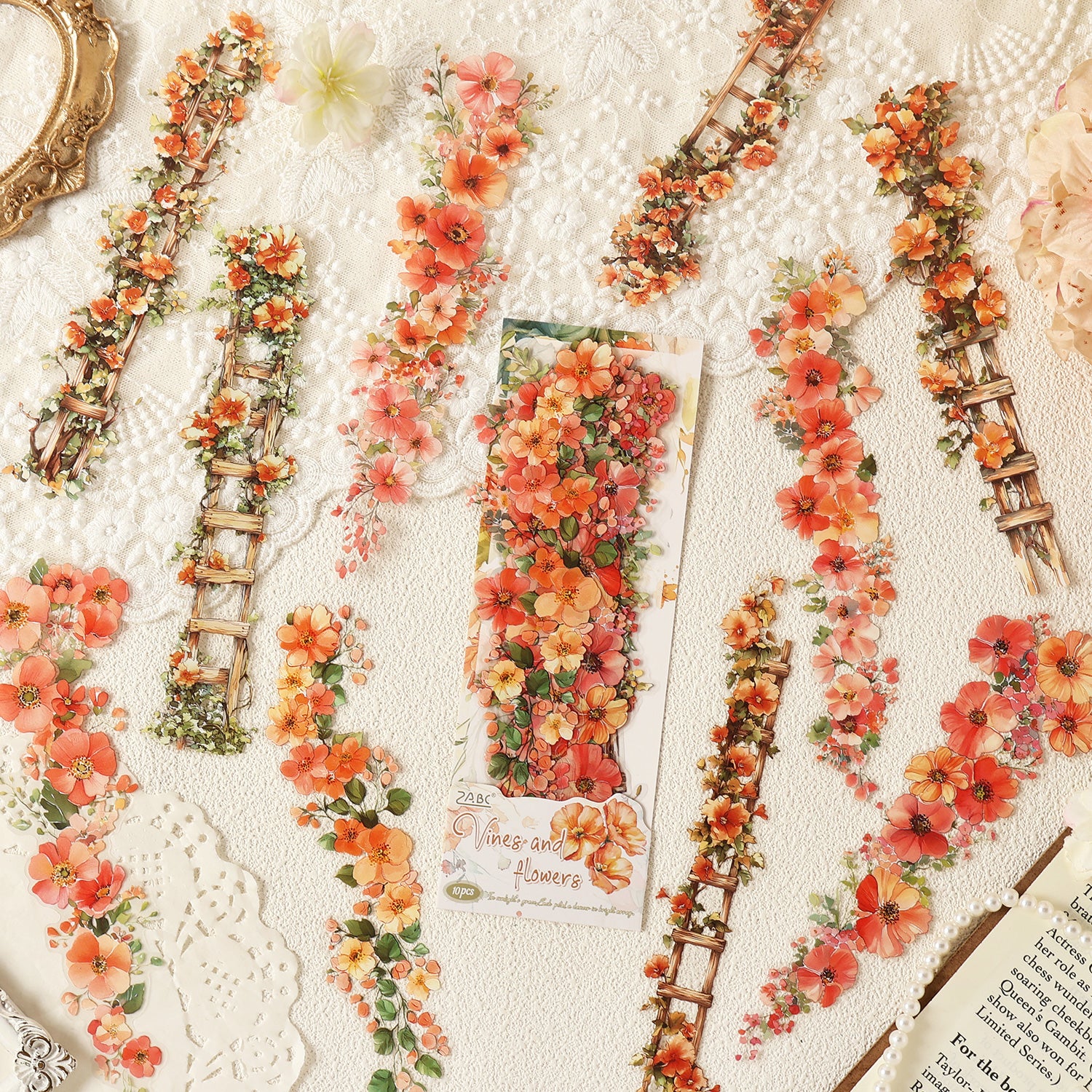 Flower Vine PET Sticker