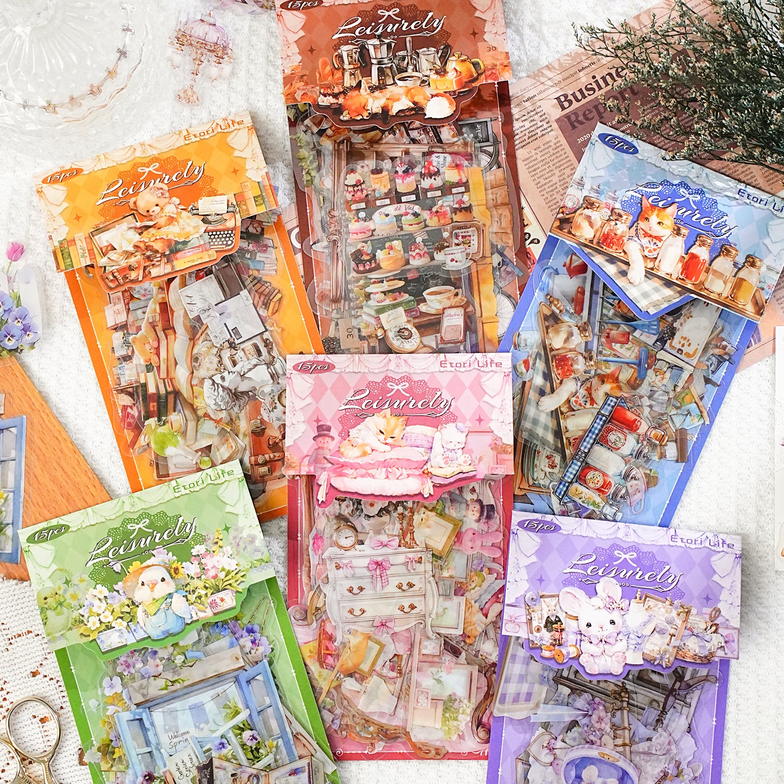 Leisure and fun series PET Sticker