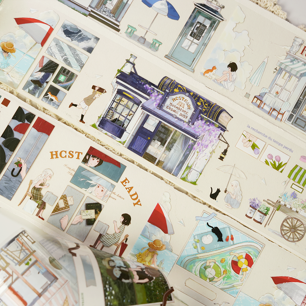 Walking in The Rain PET Tape (7cm*160cm)