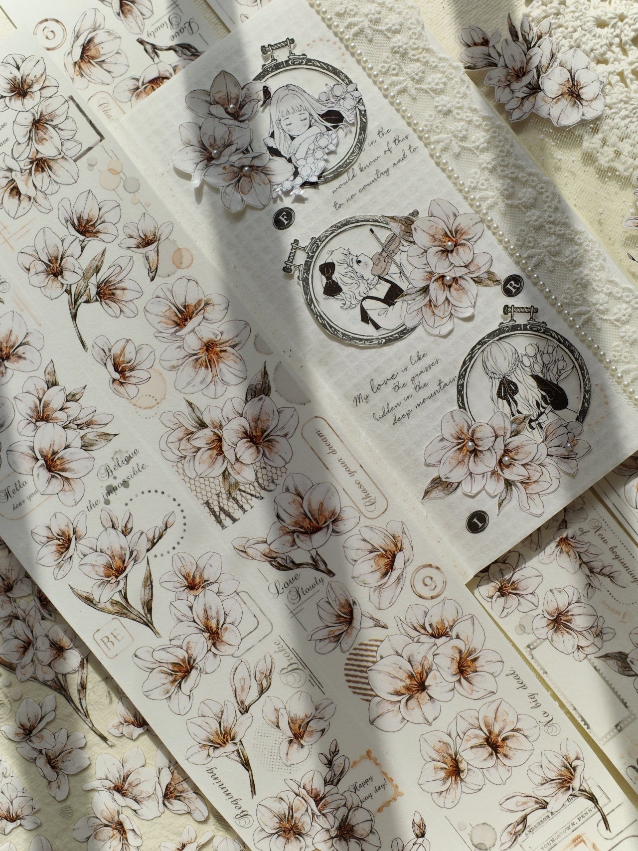 Freesia Flowers Tape (5.5cm*150cm)