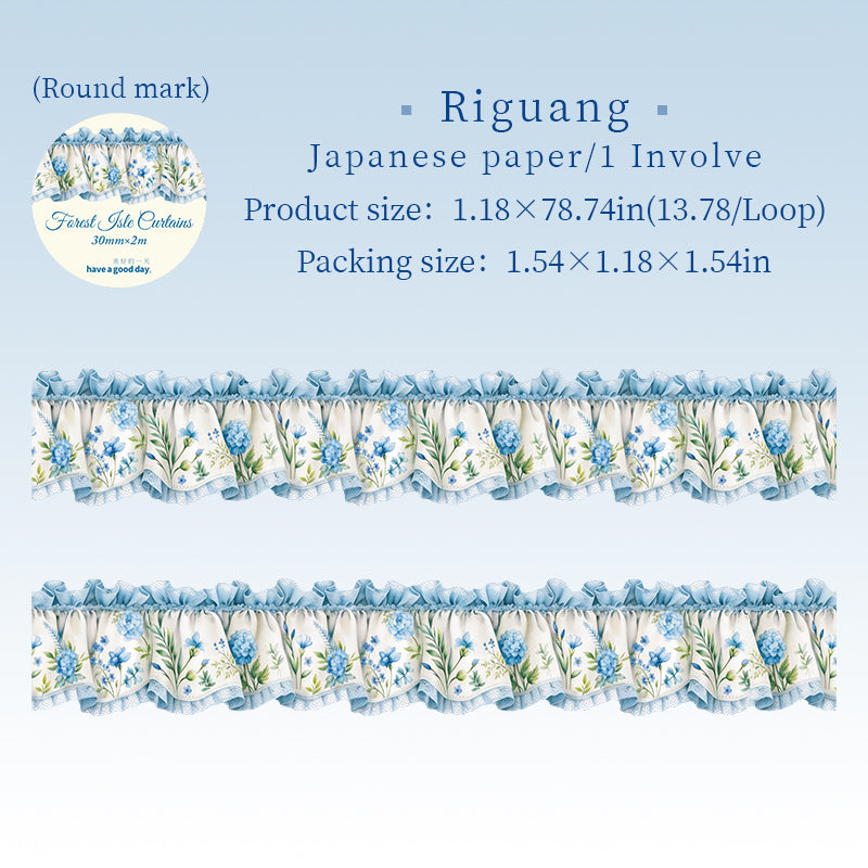 Forest Isle Flowing Curtains Series Washi Tape