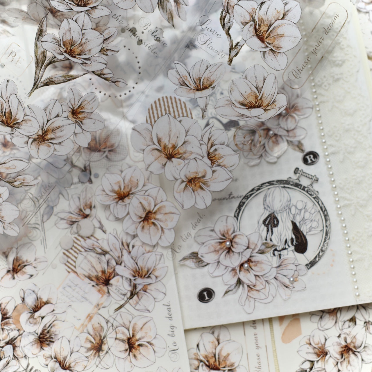 Freesia Flowers Tape (5.5cm*150cm)