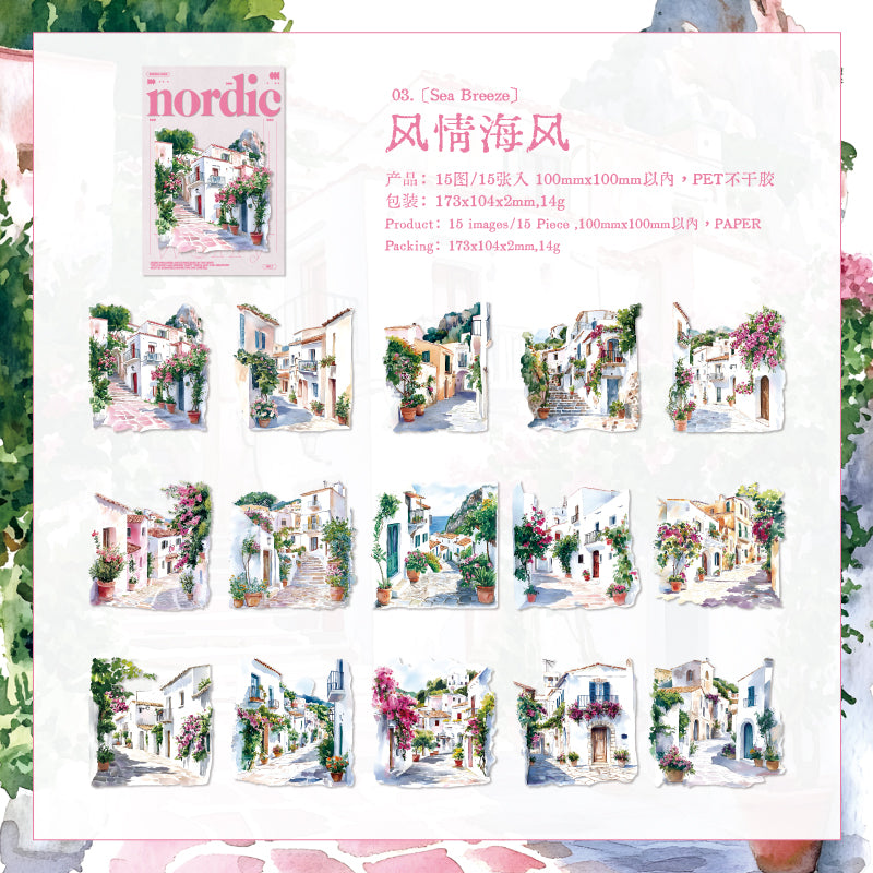 Nordic Landscape PET Sticker