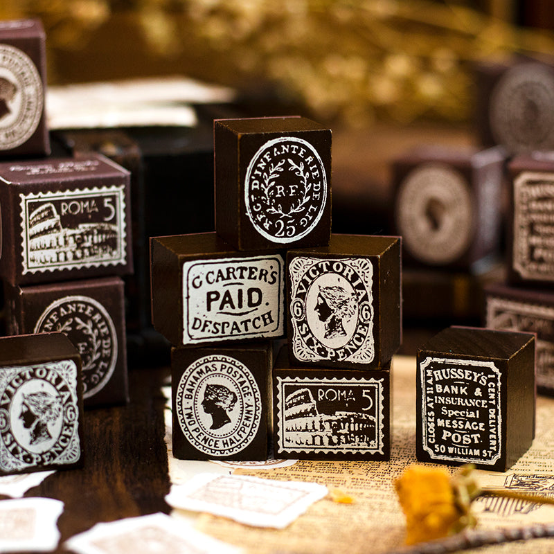 Post Office Scrapbook Journal Wooden Stamps For paper crafts