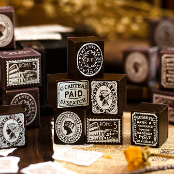 Post Office Scrapbook Journal Wooden Stamps For paper crafts