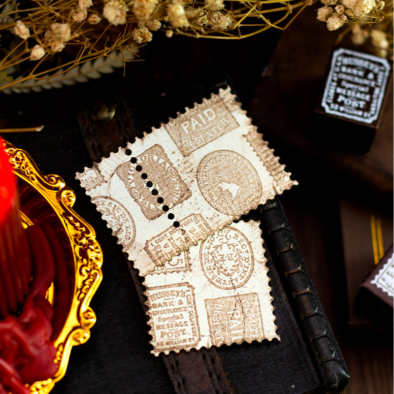 Post Office Wooden Stamps