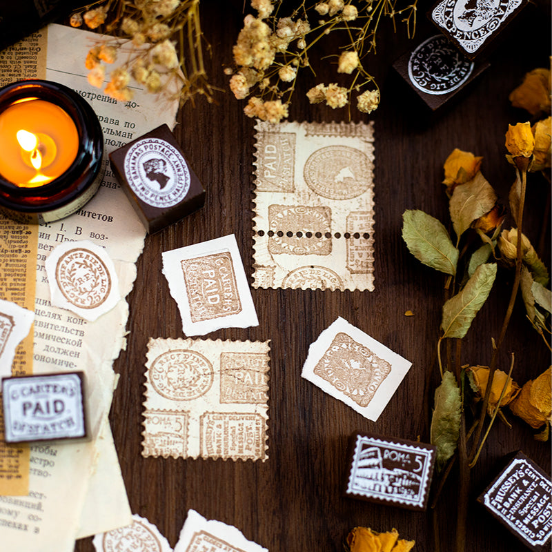 Post Office Scrapbook Journal Wooden Stamps For paper crafts