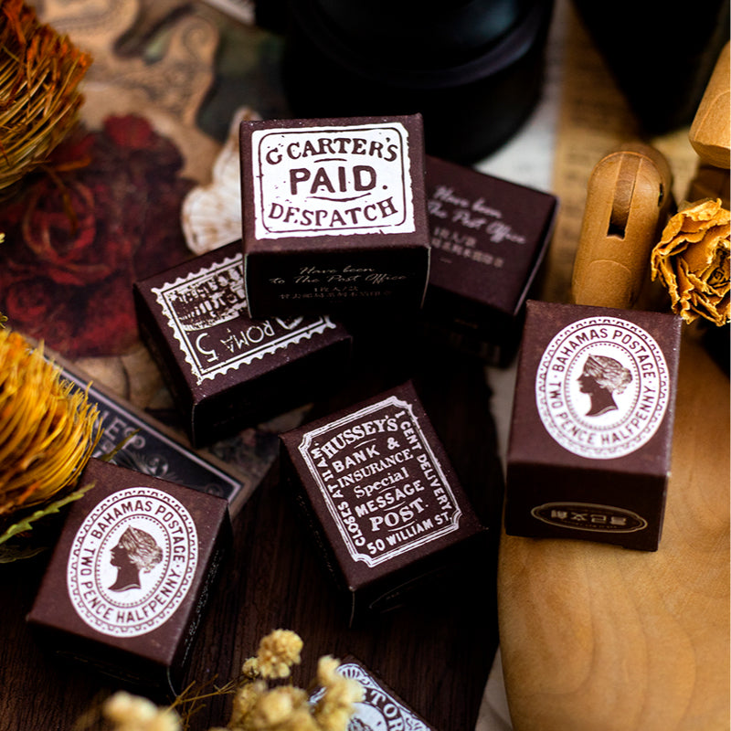 Post Office Scrapbook Journal Wooden Stamps For paper crafts