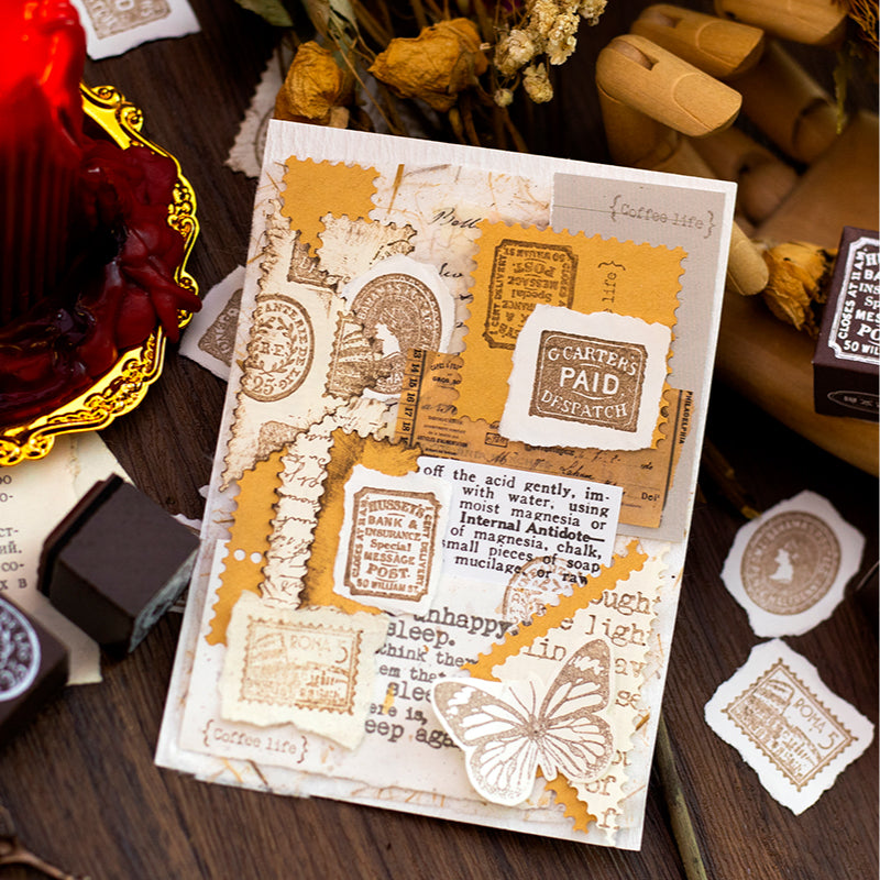 Post Office Scrapbook Journal Wooden Stamps For paper crafts