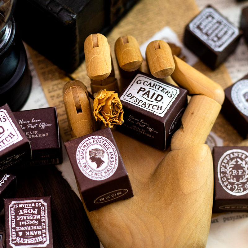 Post Office Wooden Stamps