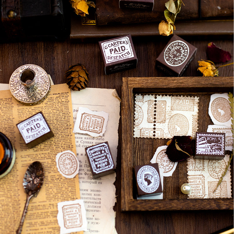 Post Office Wooden Stamps