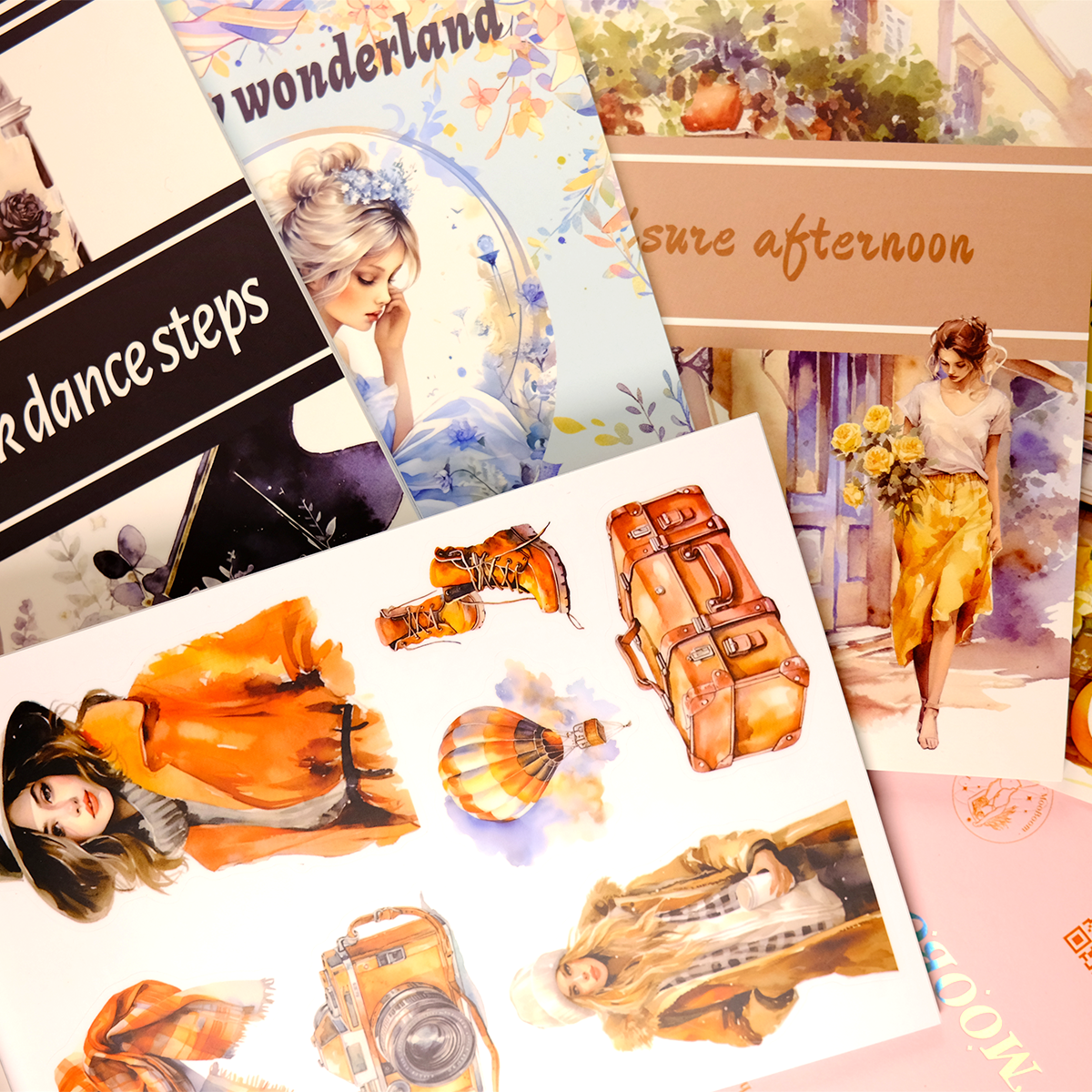 Vintage Sticker book for scrapbooking & journal