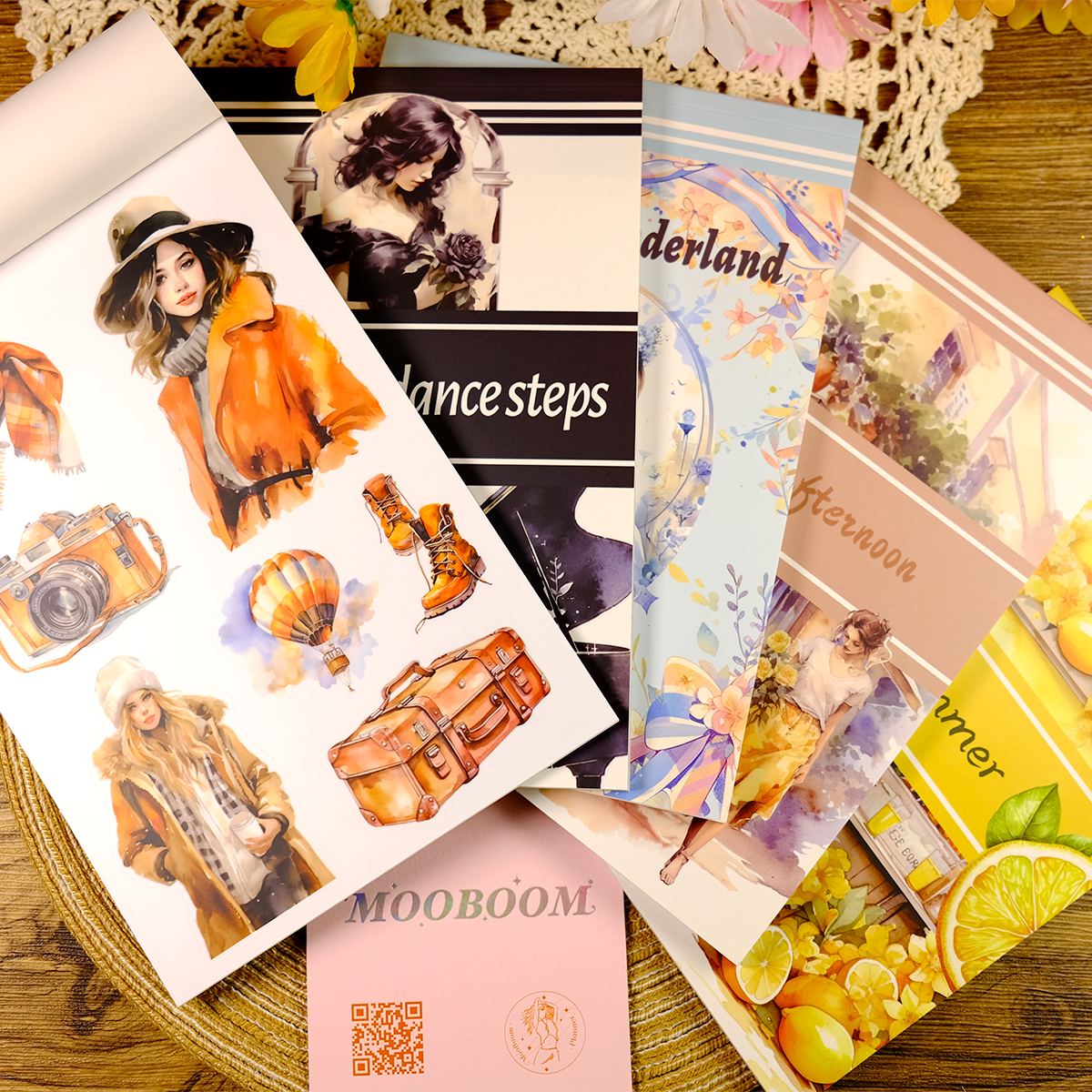 Vintage Sticker book for scrapbooking & journal