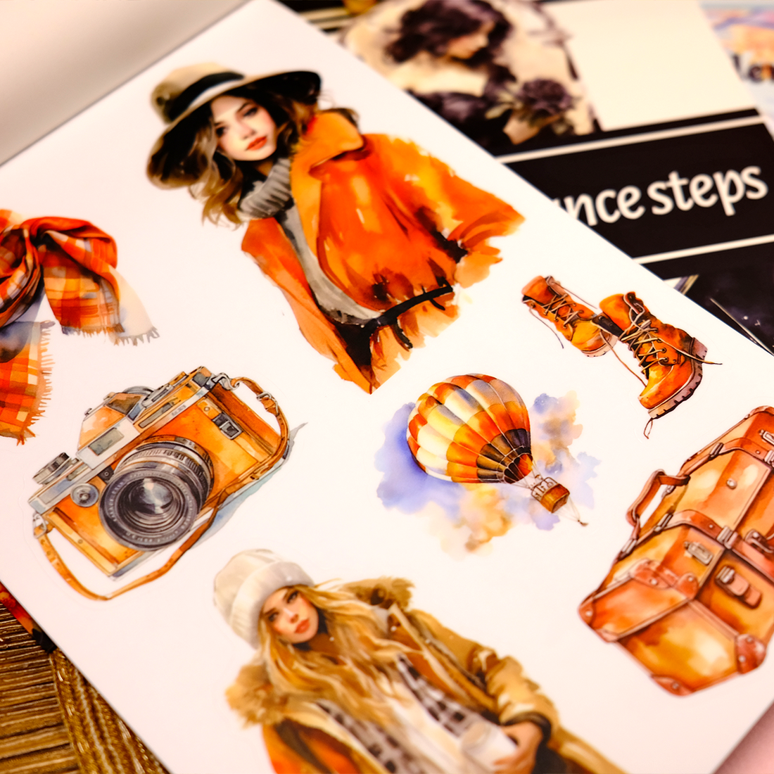 Vintage Sticker Book No.2| Vintage Sticker book for scrapbooking & journal