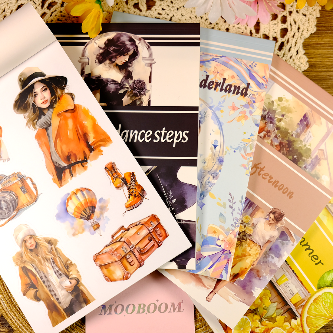 Vintage Sticker Book No.2| Vintage Sticker book for scrapbooking & journal