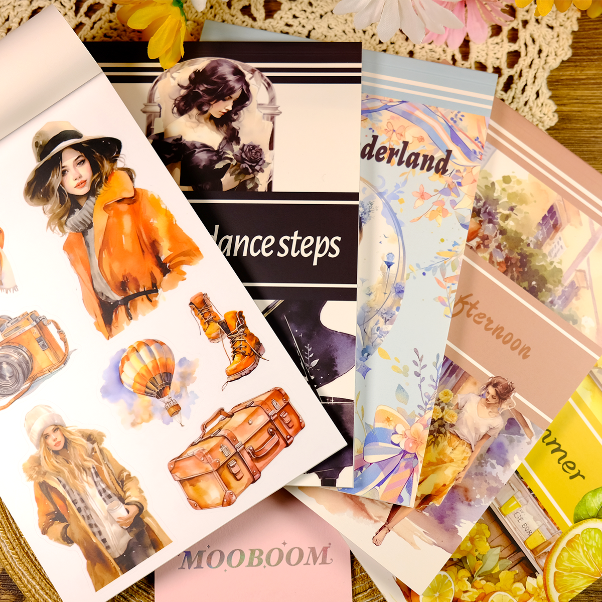 Vintage Sticker Book No.2| Vintage Sticker book for scrapbooking & journal