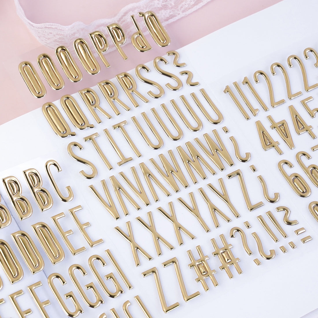 Metal Texture 3D Text Stickers