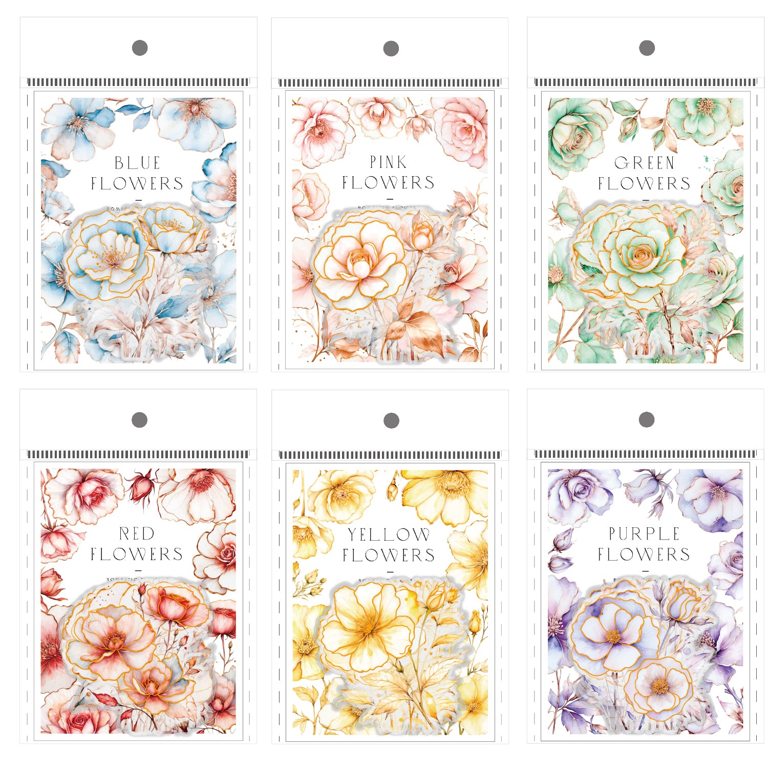 Romantic Flowers PET Sticker