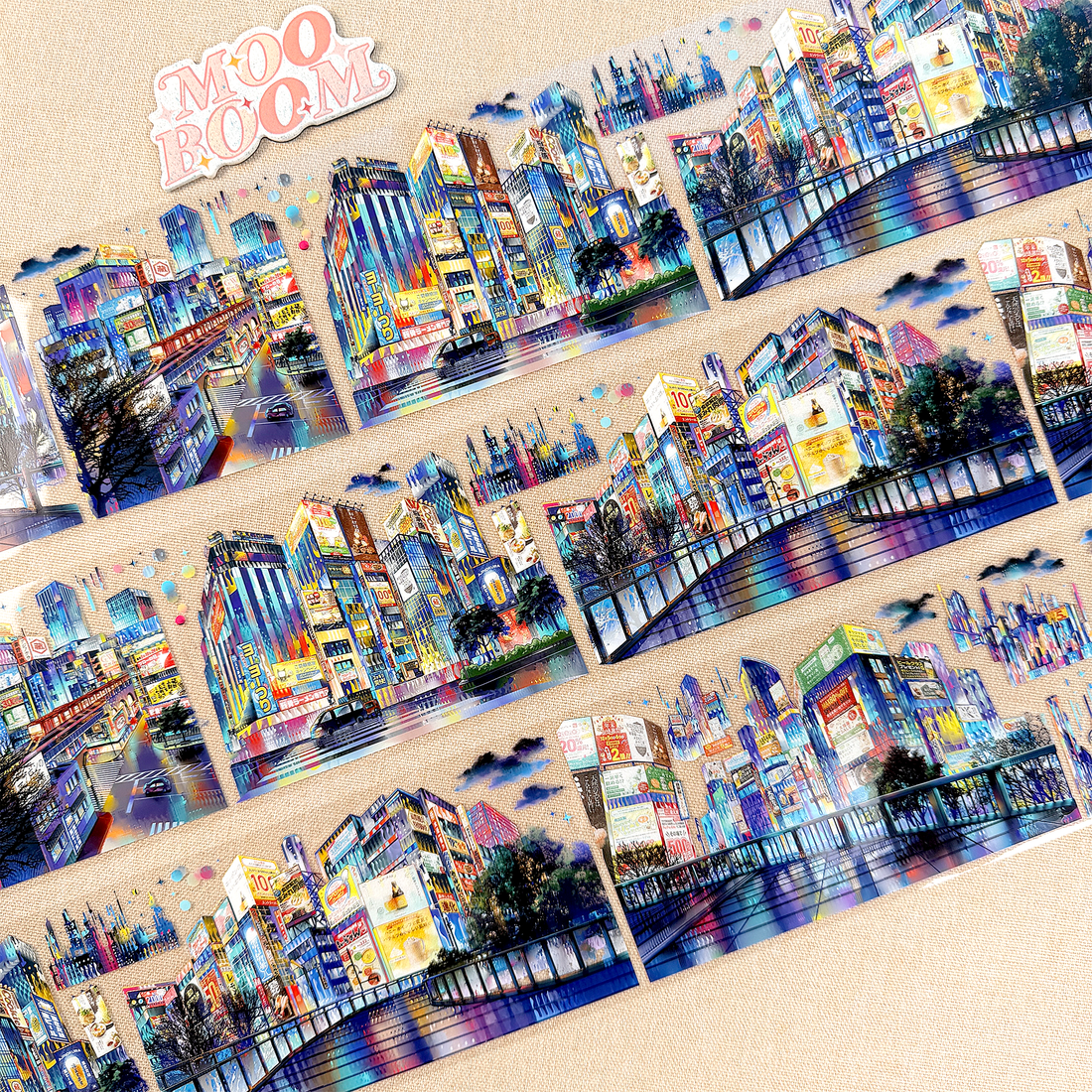 【Studio VI】Cyber City Landscape PET Tape