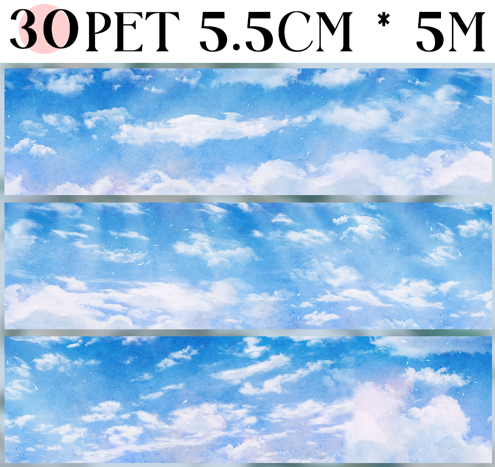 【ZERO】Sky & Grassland Landscaping Tape(40 Styles)(Whole Roll Tape)