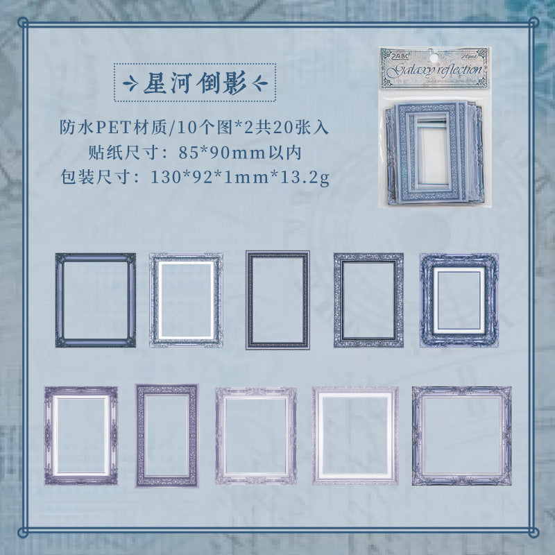 Vintage Border PET Stickers