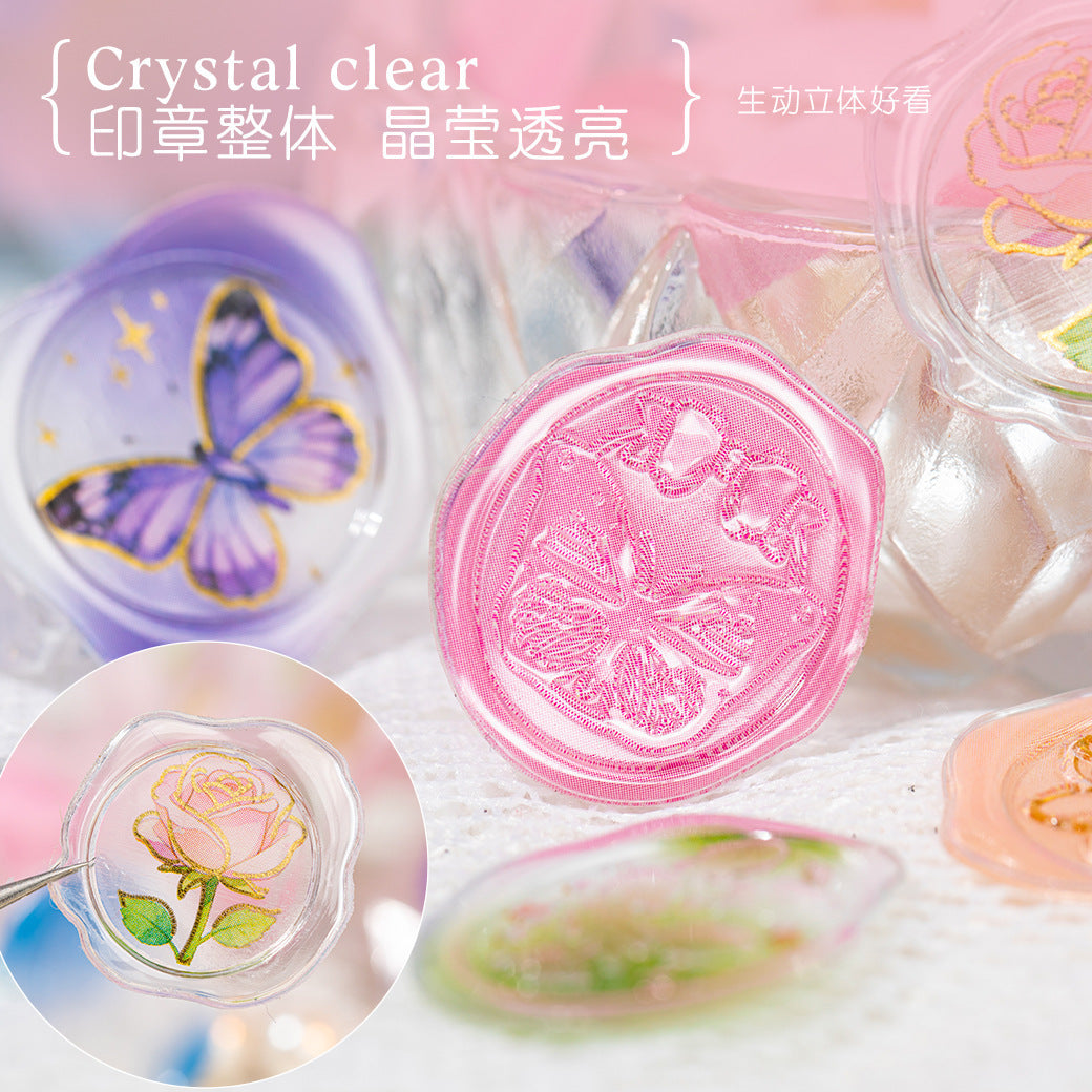 Wax Seal Drip Resin Sticker