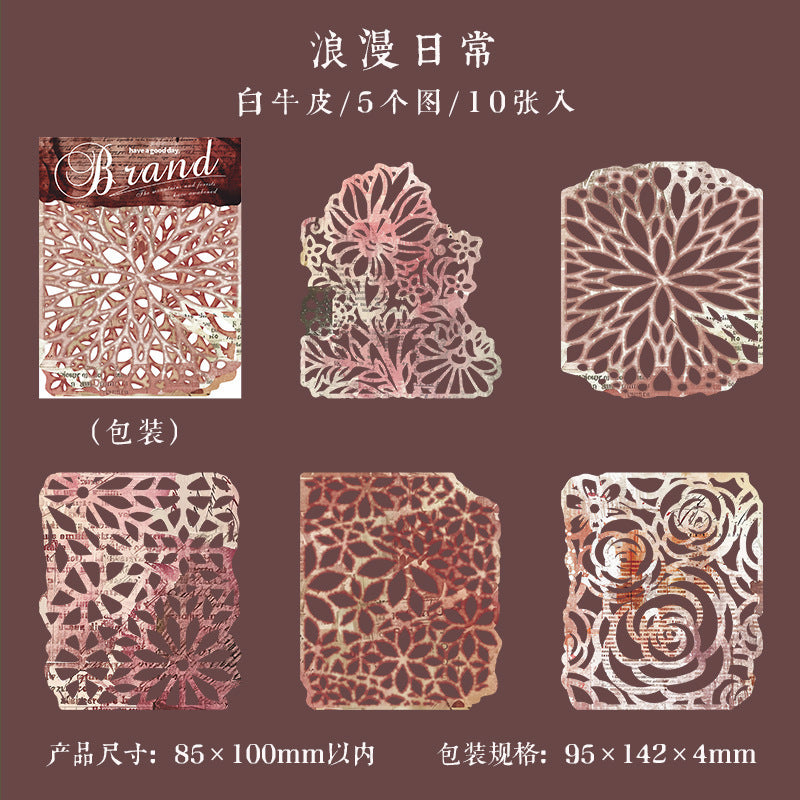 Branded Hollow-Cut Scrapbooking Paper