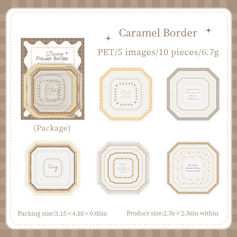 Whispering Dreams Lace Pre-cut PET Sticker for journaling and scrapbooking